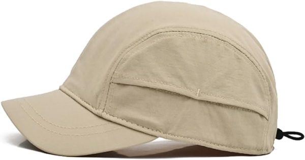 Unmarked Sports Quick-Dry Sun Visor Hat, Lightweight Short Brim Breathable Baseball Cap for Outdoor Running Golf