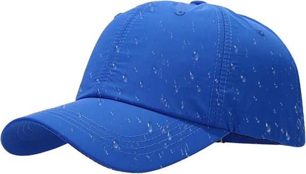 Waterproof Baseball Cap for Men Women Breathable UPF50+ Sport Outdoor Caps Quick Dry Adjustable Rain Hat