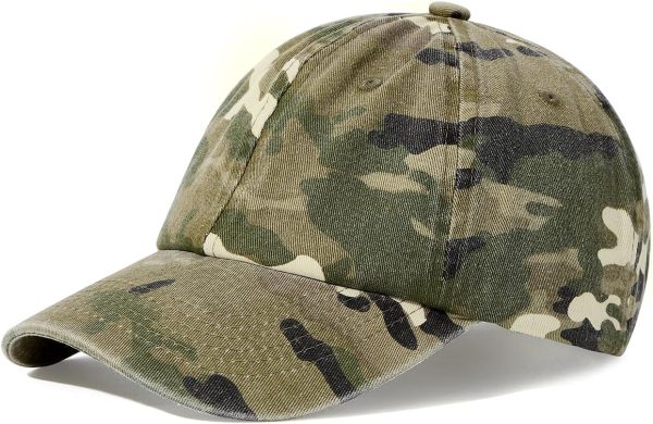 Womens Baseball Caps - Unisex Cute Baseball Hat Adjustable Fashion Sun Hat with Visor Unstructured Cotton Dad Hat