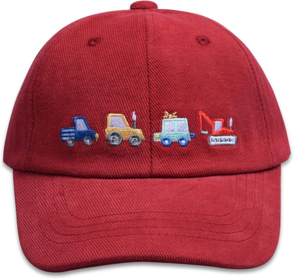 Kids Embroidered Baseball Caps Adjustable Boys Girls Dinosaur Trucker Cap Toddler Beach Sun Hats